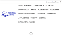 Tablet Screenshot of ferratellanuoto.it